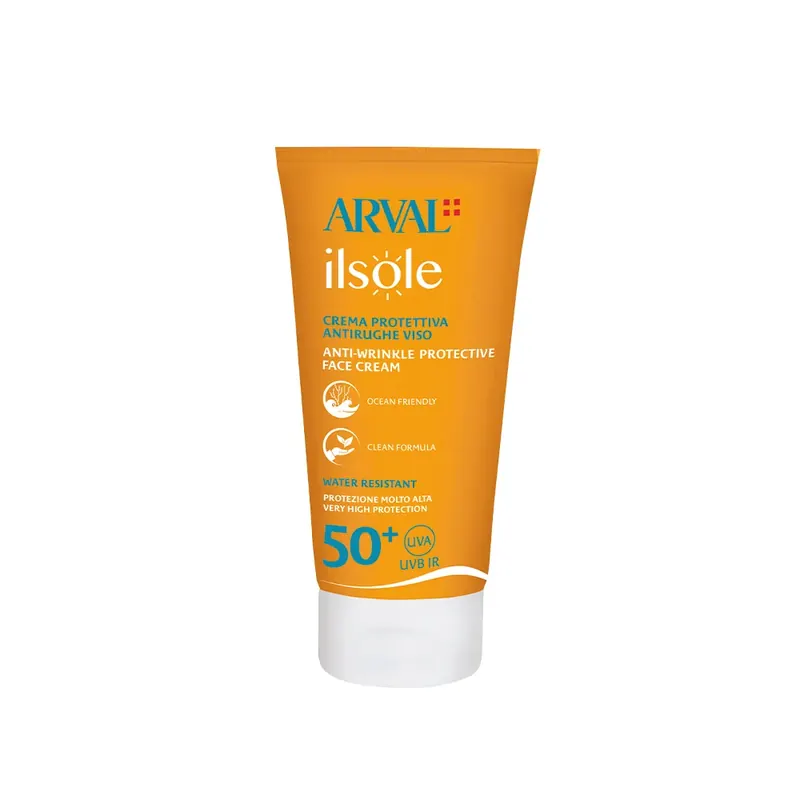 Crema protettiva antirughe viso SPF50+ 50ml ARVAL | Pinalli