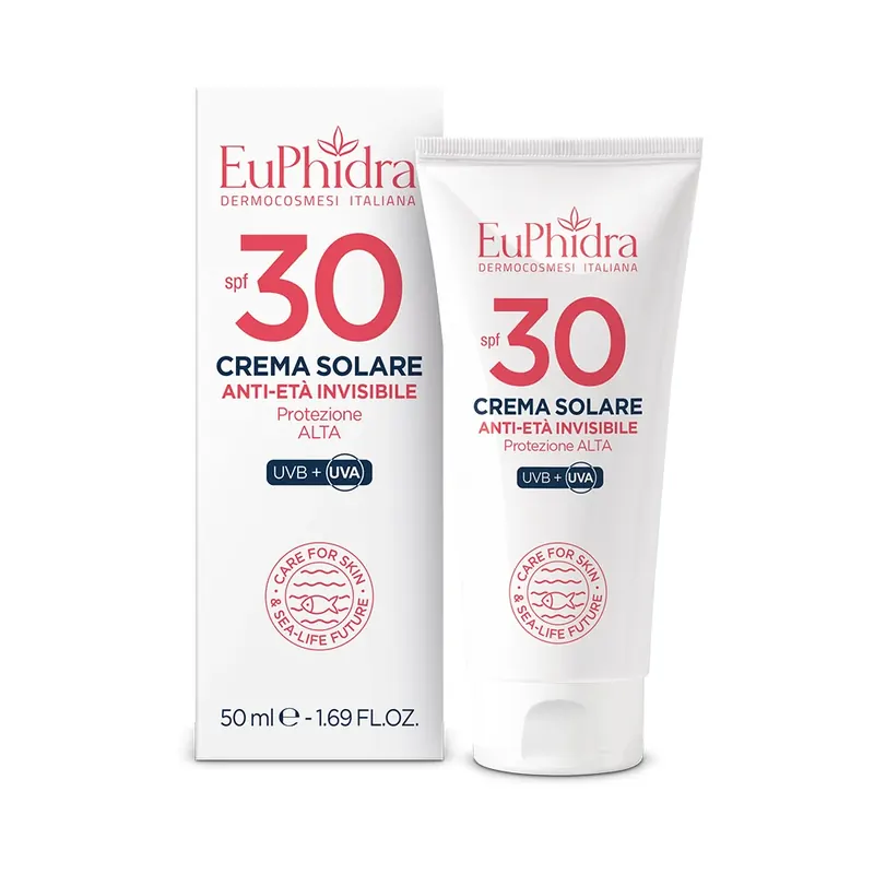 Crema Solare Anti-Età Invisibile SPF30 EUPHIDRA | Pinalli
