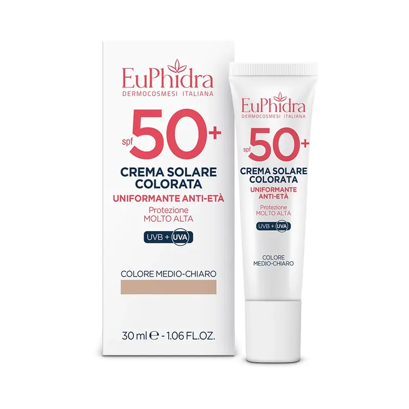 Crema Solare Colorata SPF50+ EUPHIDRA | Pinalli