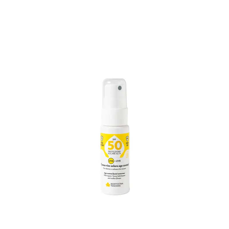 Crema solare viso Age control SPF50 BIOFFICINA TOSCANA | Pinalli