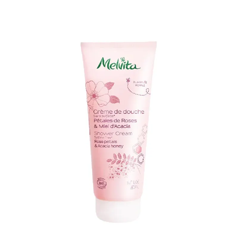 Crème de Douche Pétales de Roses & Miel d'Acacia BIO MELVITA | Pinalli