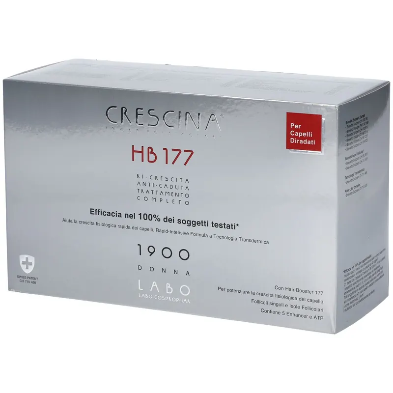 CRESCINA® Transdermic Isole Follicolari e Anti-Caduta Trattamento Completo HB 177 1900 Donna