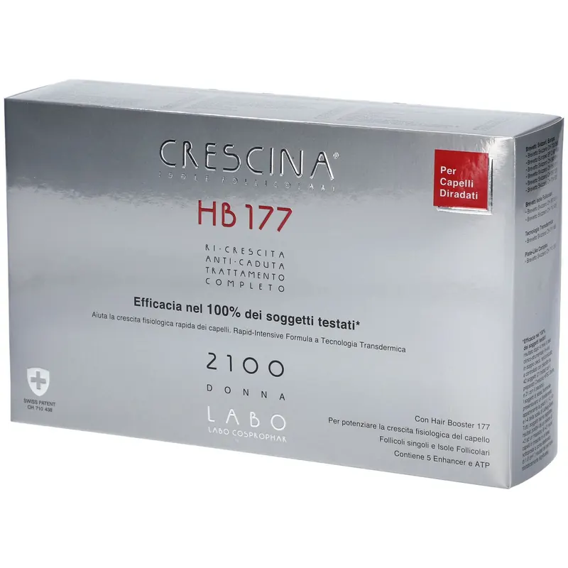 CRESCINA® Transdermic Isole Follicolari e Anti-Caduta Trattamento Completo HB 177 2100 Donna