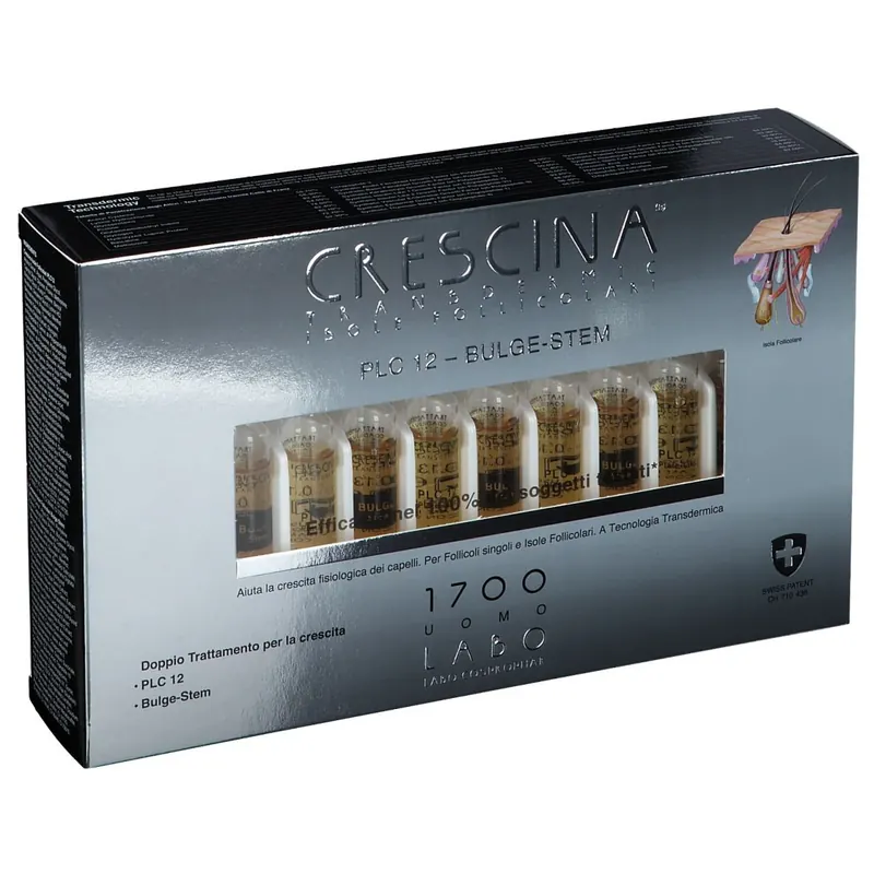 CRESCINA® Transdermic Isole Follicolari PLC12 Bulge-Stem 1700 Uomo