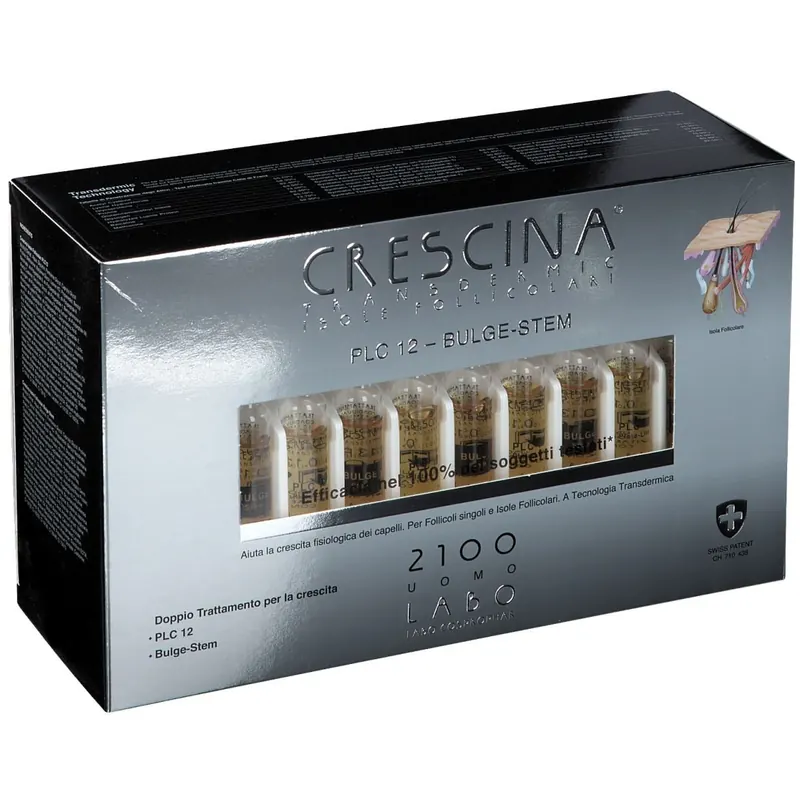 CRESCINA® Transdermic Isole Follicolari PLC12 Bulge-Stem 2100 Uomo