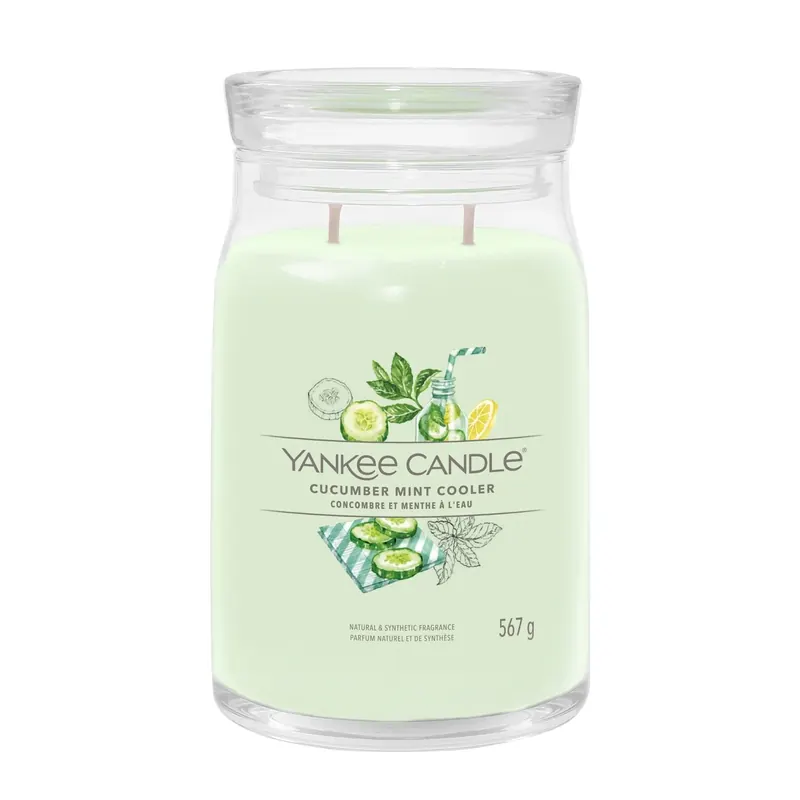 Cucumber Mint Cooler LARGE YANKEE CANDLE | Pinalli