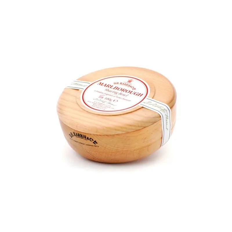 D R Harris Marlborough Beechwood Shaving Bowl & Soap 100g
