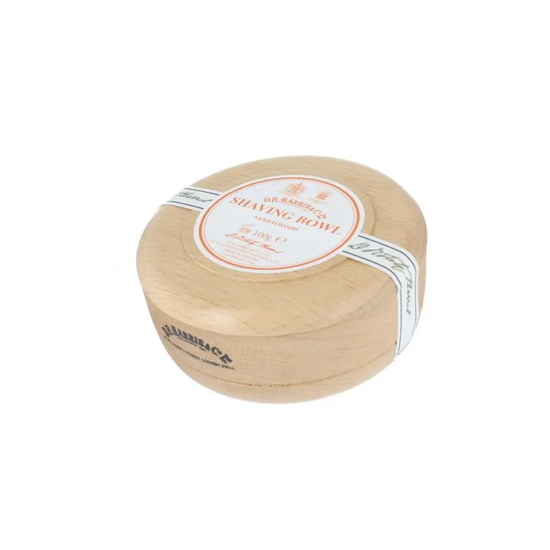 D R Harris Sandalwood Beechwood Shaving Bowl & Soap 100g
