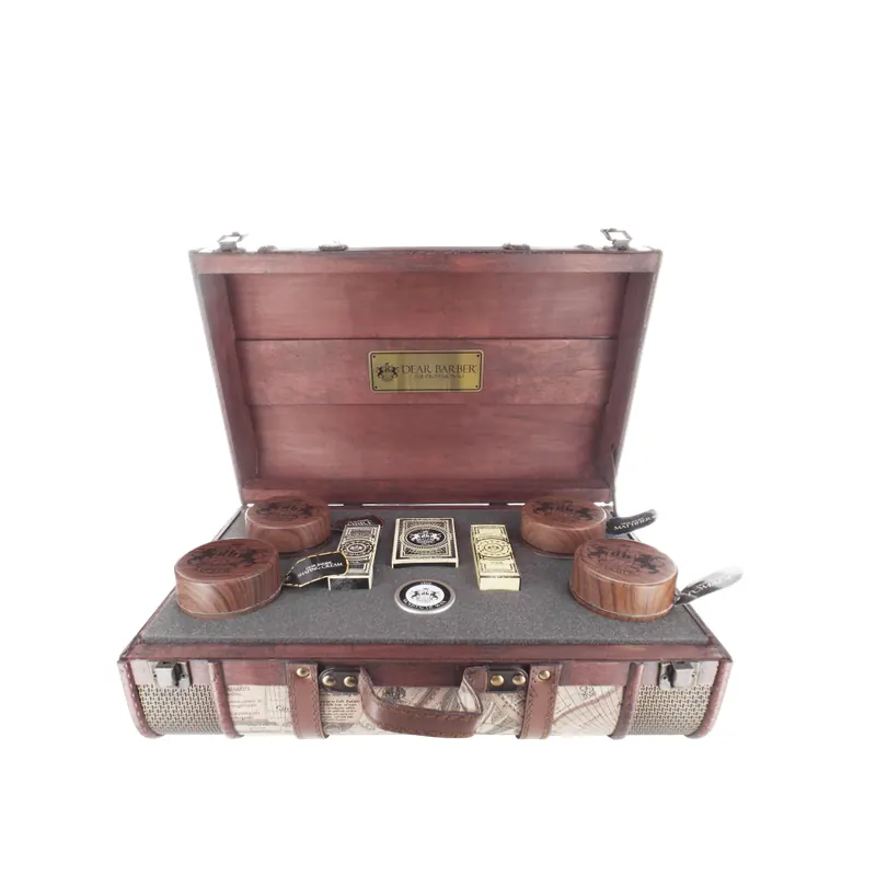 Dear Barber Empty Big Vintage Wooden Box