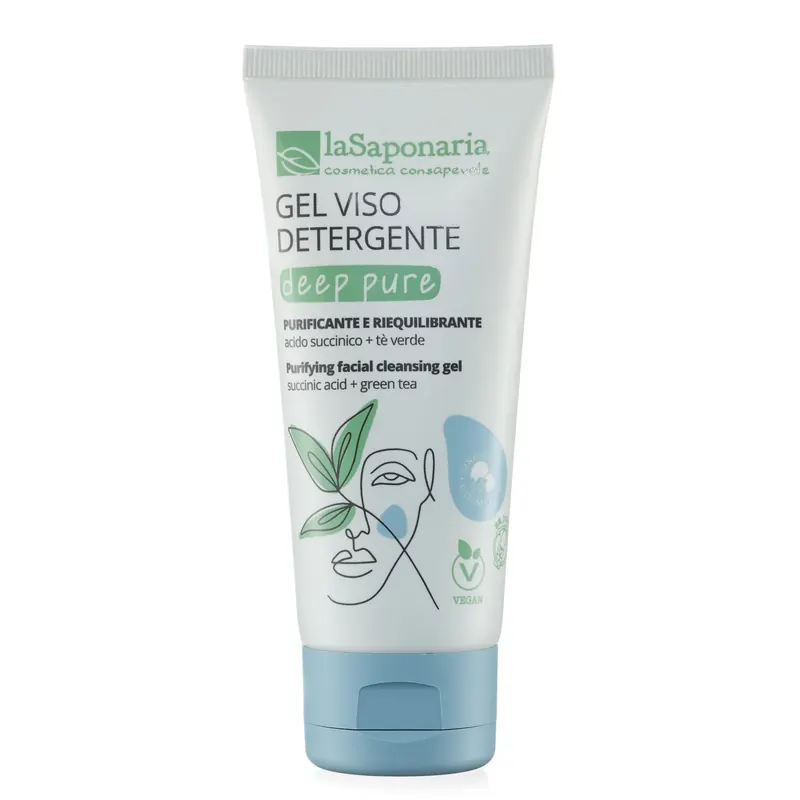 Deep Pure gel viso detergente 100ml LA SAPONARIA | Pinalli