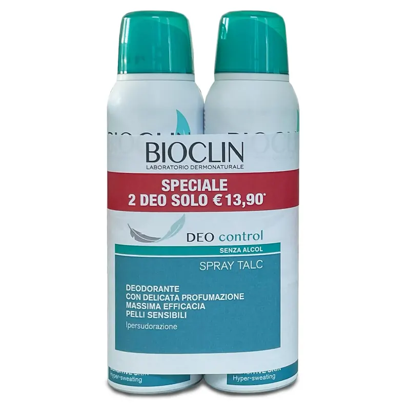 Deo Control Spray Talc 2x150ml BIOCLIN | Pinalli