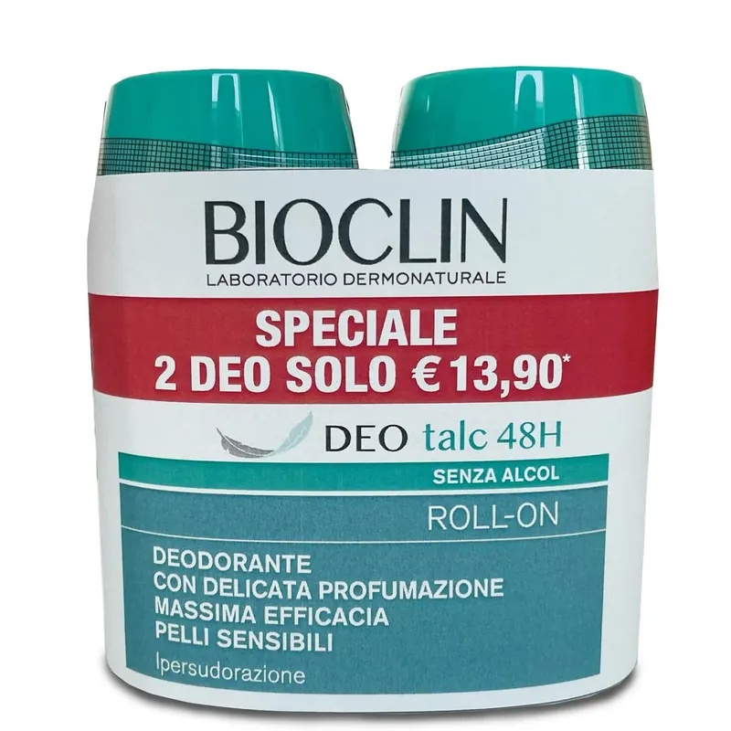 Deo Control Talc 48H Roll On 2x50ml BIOCLIN | Pinalli