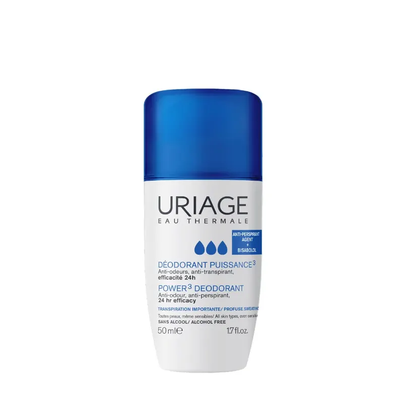 Deodorante Power3 Roll-on, Efficacia antitraspirante antiodore 24h URIAGE | Pinalli