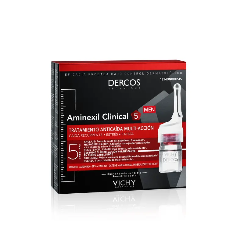 Dercos Aminexil trattamento anticaduta uomo 12 fiale VICHY | Pinalli