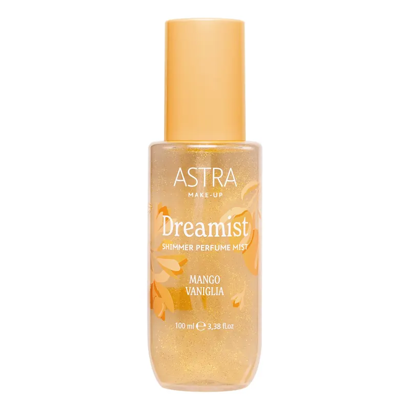 DREAMIST Shimmer Perfume Mist MANGO & VANIGLIA ASTRA MAKEUP | Pinalli