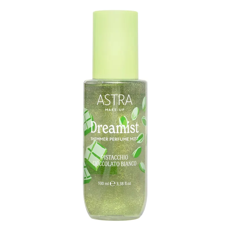 DREAMIST Shimmer Perfume Mist PISTACCHIO & CIOCCOLATO BIANCO ASTRA MAKEUP | Pinalli