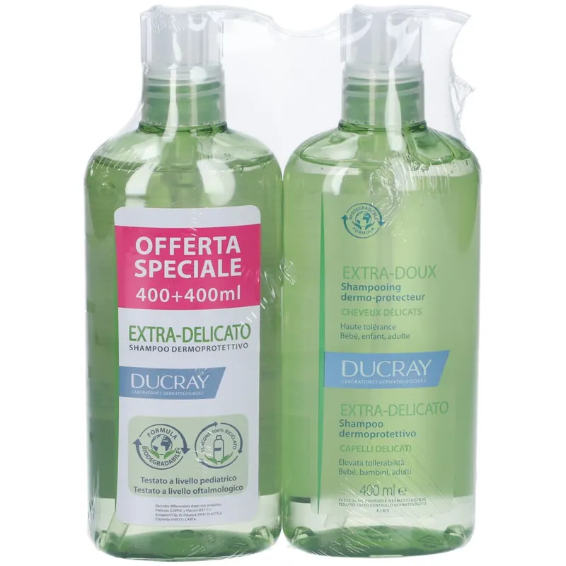 Ducray Extra-Delicato Shampoo Dermoprotettivo + 1 in Omaggio