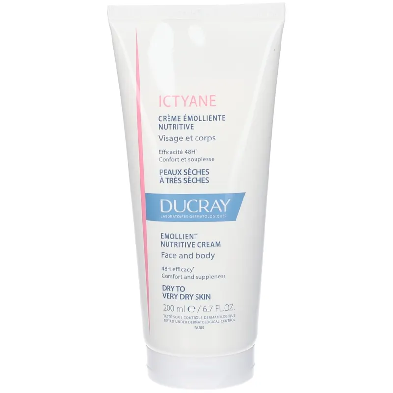 Ducray Ictyane Crema emolliente nutritiva 200ml - pelle secca, molto secca