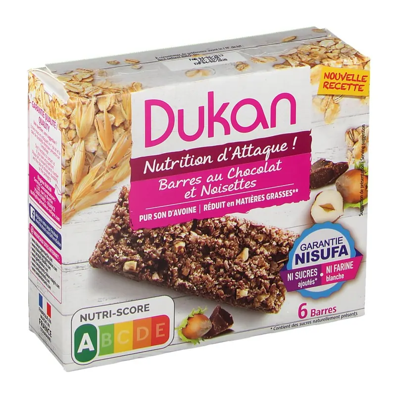 Dukan Barrette al Cioccolato e Nocciole