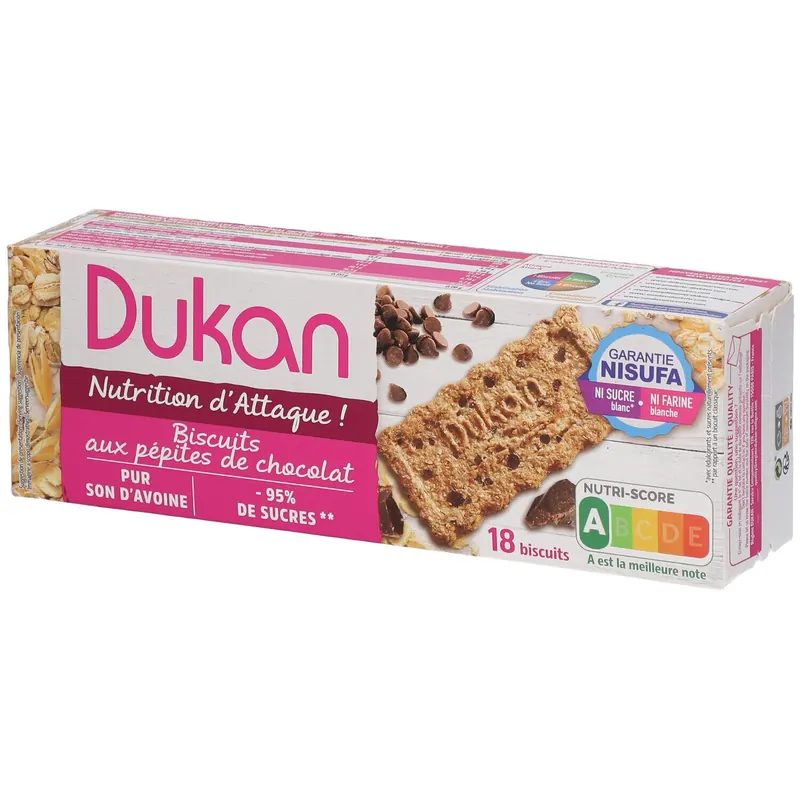 Dukan Expert Biscotti Crusca e Gocce di Cioccolato