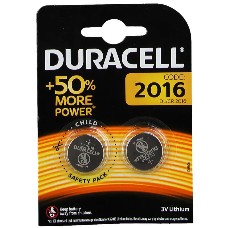 DURACELL® Batterie a Bottone al Litio 2016 3V
