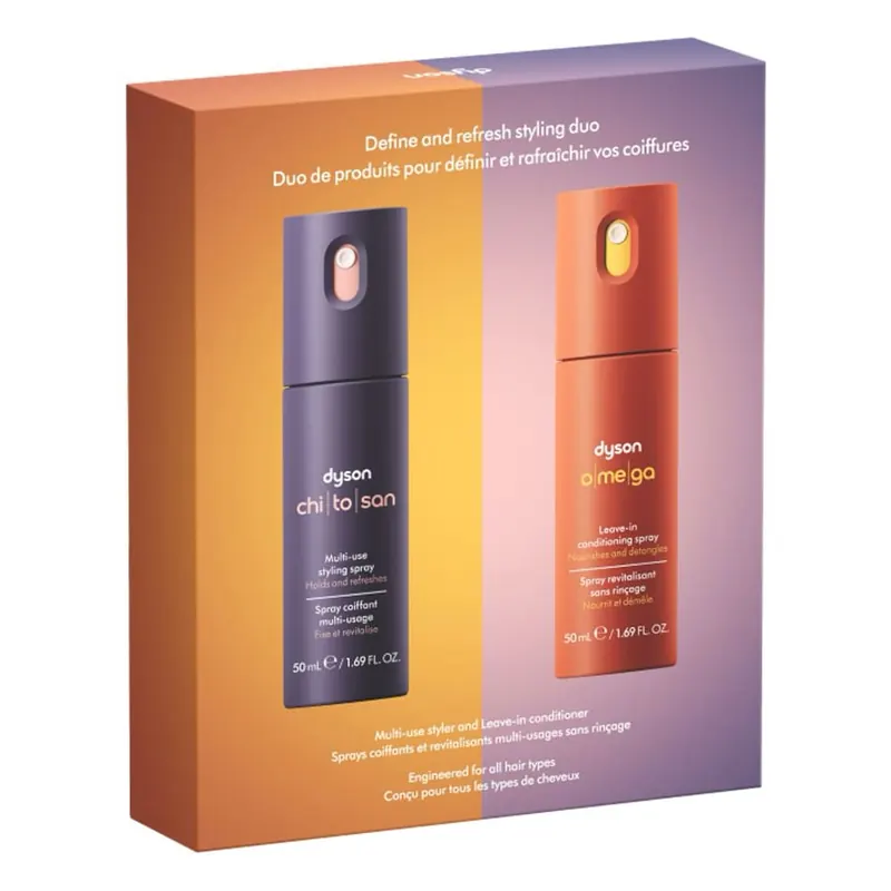 Dyson gift set spray multiuso per lo styling e balsamo spray senza risciacquo 50ml + 50ml