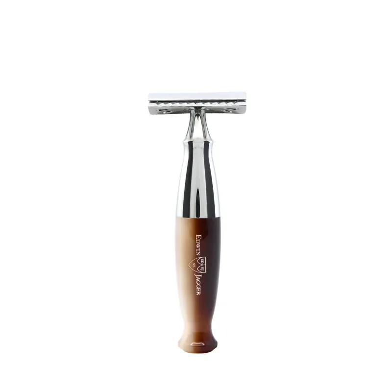 Edwin Jagger 37 Range DE Safety Razor Imitation Light Horn