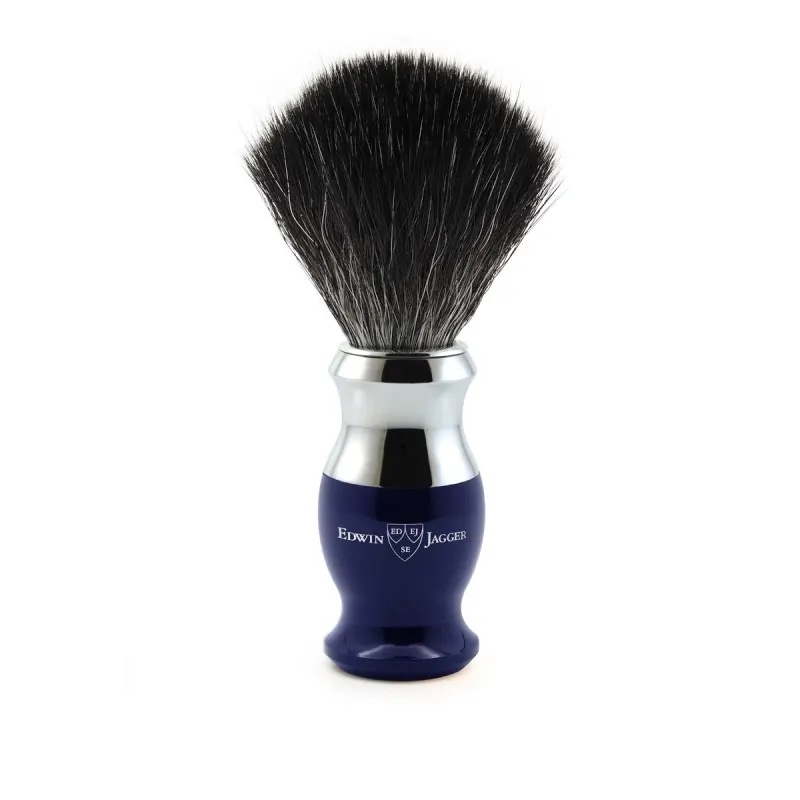 Edwin Jagger 37 Range Shaving Brush Dark Blue (Black Synthetic)