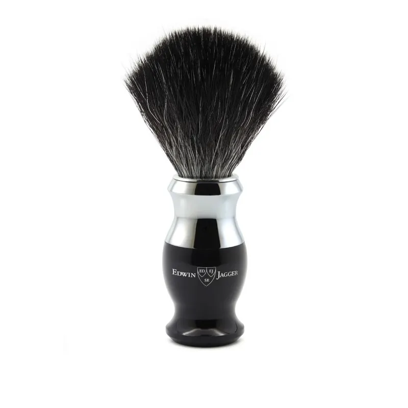 Edwin Jagger 37 Range Shaving Brush Imitation Ebony (Black Synthetic)