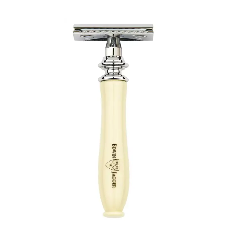 Edwin Jagger Chatsworth Double Edge Safety Razor, Ivory