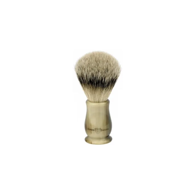Edwin Jagger Chatsworth Imitation Light Horn Shaving Brush (Super Badger)