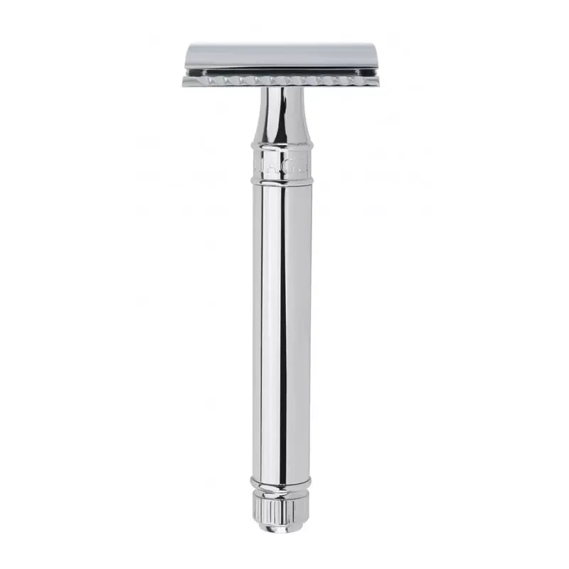 Edwin Jagger Chrome Safety Razor DEL8914BL Long Handle
