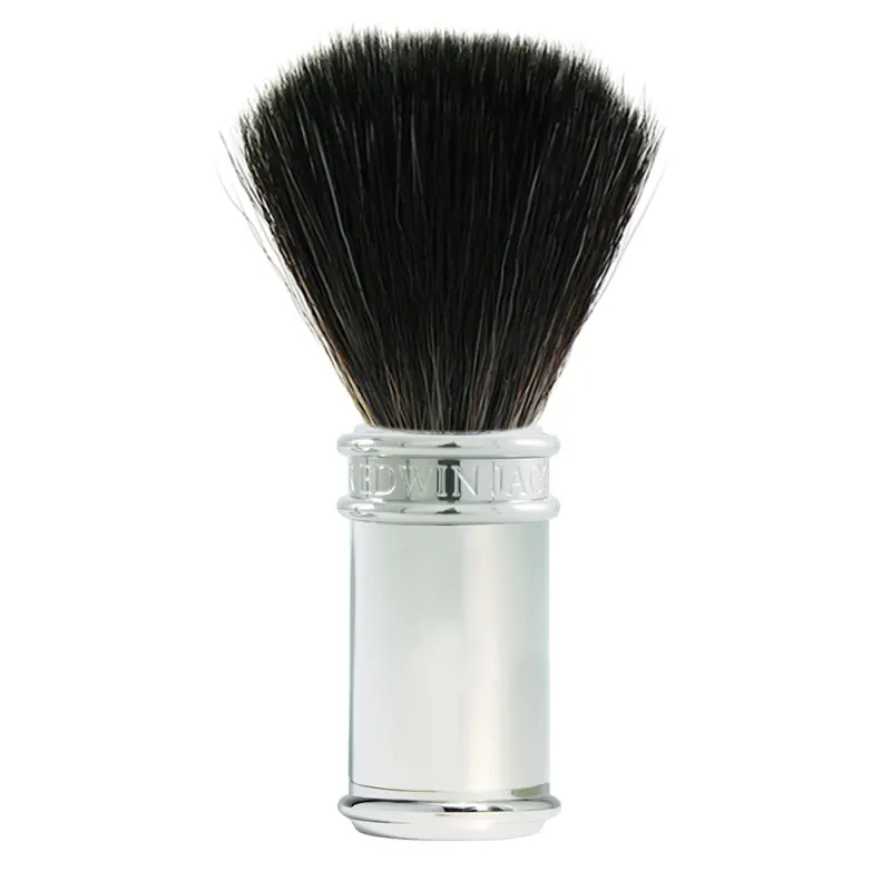 Edwin Jagger Chrome Shaving Brush (Black Synthetic)