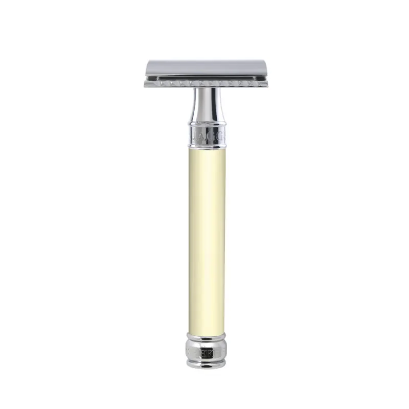 Edwin Jagger DE87 Double Edge Safety Razor Long Imitation Ivory