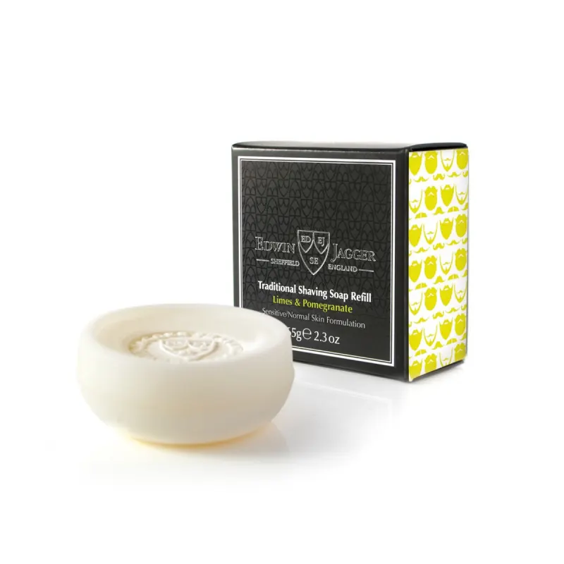 Edwin Jagger Limes & Pomegranate Shaving Soap Refill 65g