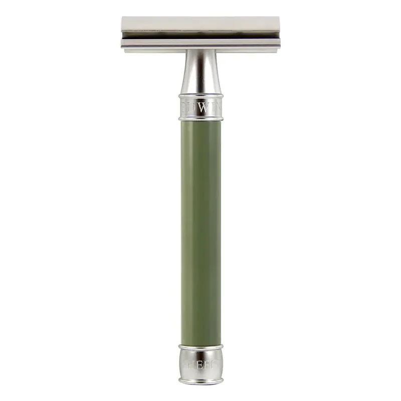 Edwin Jagger rasoio di sicurezza 3one6 acciaio inox manico verde