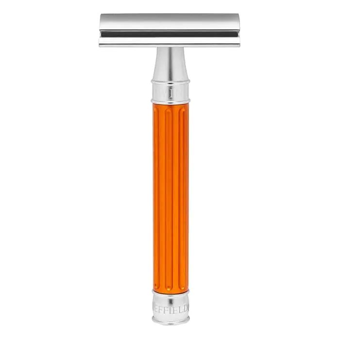 Edwin Jagger rasoio di sicurezza 3one6 manico arancione anodizzato