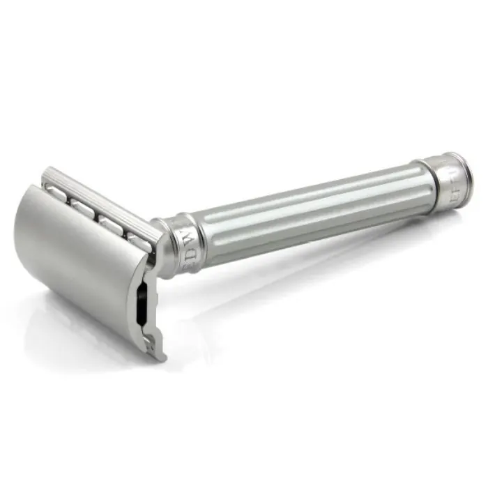 Edwin Jagger rasoio di sicurezza 3one6 manico argento anodizzato