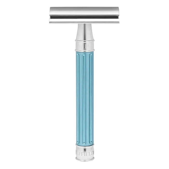 Edwin Jagger rasoio di sicurezza 3one6 manico azzurro anodizzato