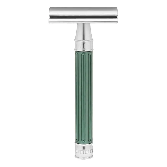 Edwin Jagger rasoio di sicurezza 3one6 manico verde scuro anodizzato