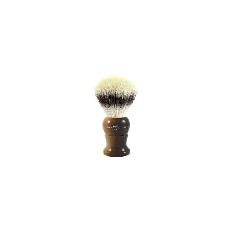 Edwin Jagger Shaving Brush XL Synthetic Silver Tip Fibre Light Horn