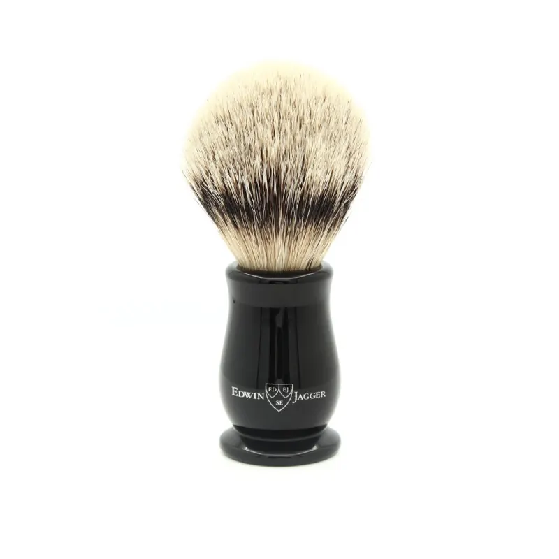 Edwin Jagger Silvertip Badger Shaving Brush Chatsworth Imitation Ebony