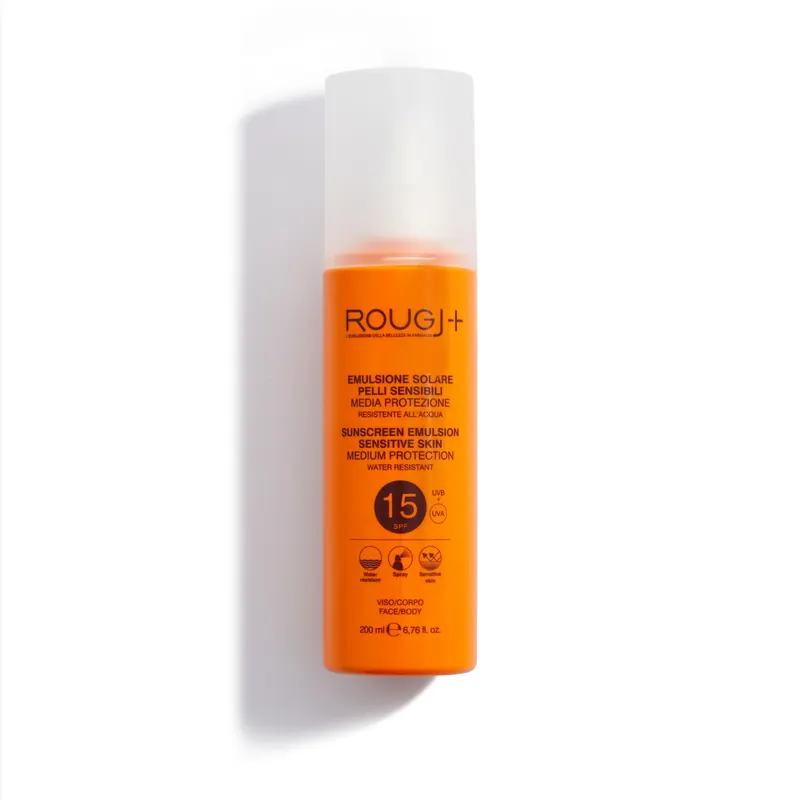 Emulsione Solare Pelli Sensibili SPF15 ROUGJ | Pinalli