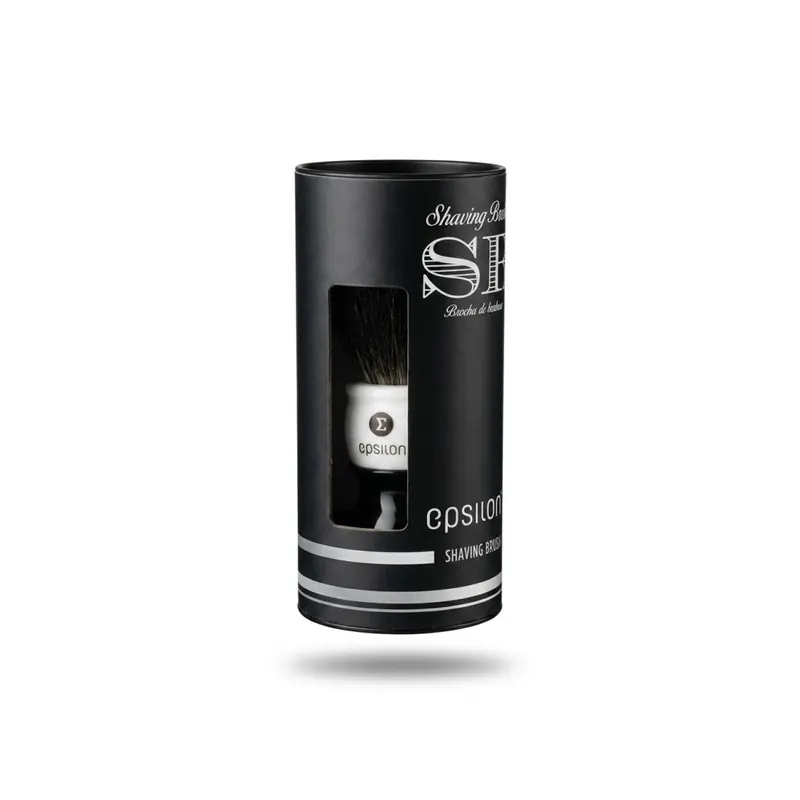 Epsilon Black Fibre Black & White Shaving Brush 52/26mm