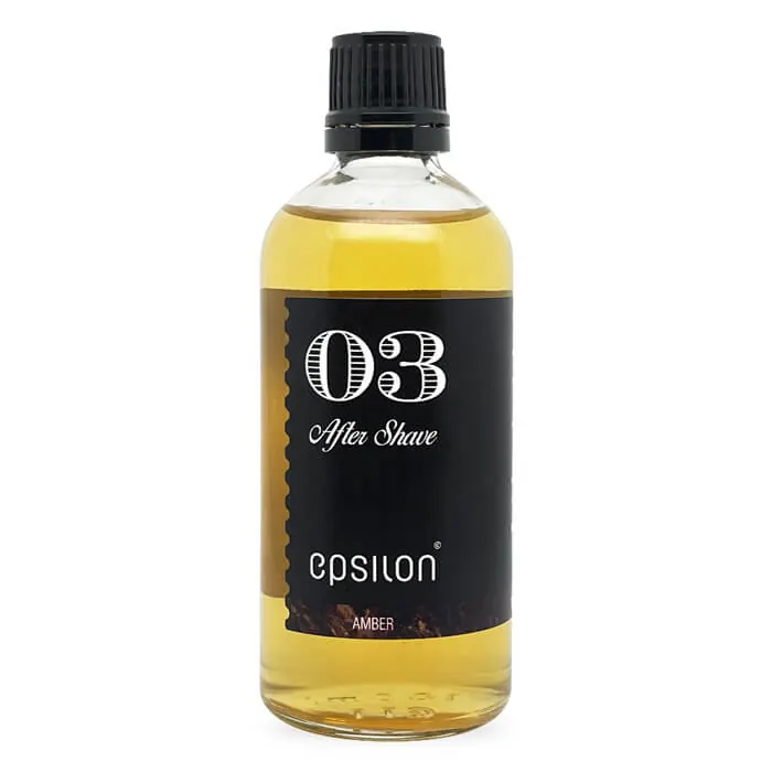 Epsilon dopobarba Amber formato da viaggio 100ml