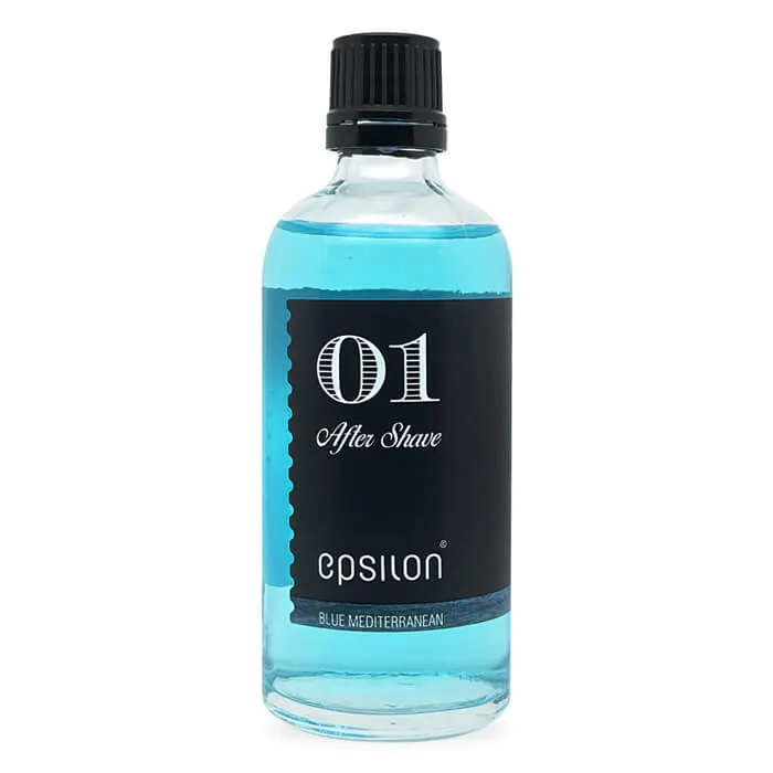 Epsilon dopobarba Blue Mediterranean formato da viaggio 100ml