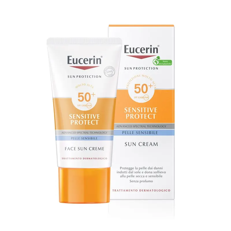 Eucerin Sun crema sun Viso FP 50+ Pelle Normale a Secca 50 ml