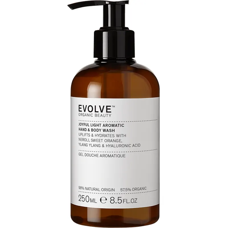 Evolve Organic Beauty Joyful Light Aromatic Hand & Body Wash, 250 ml