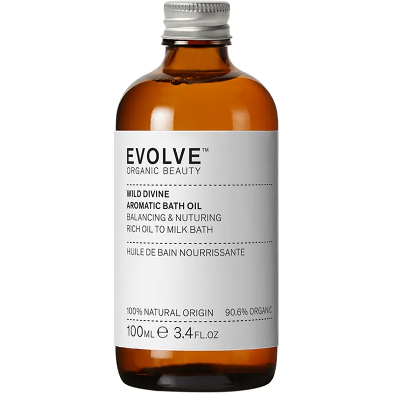 Evolve Organic Beauty Wild Divine Aromatic Bath Oil, 190 ml