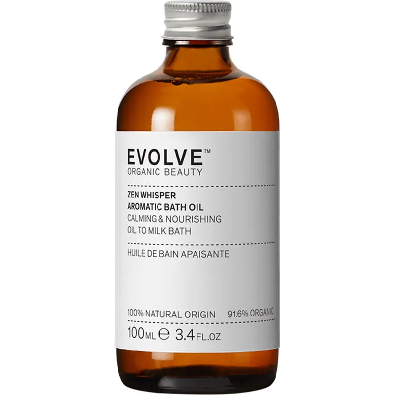 Evolve Organic Beauty Zen Whisper Aromatic Bath Oil, 190 ml